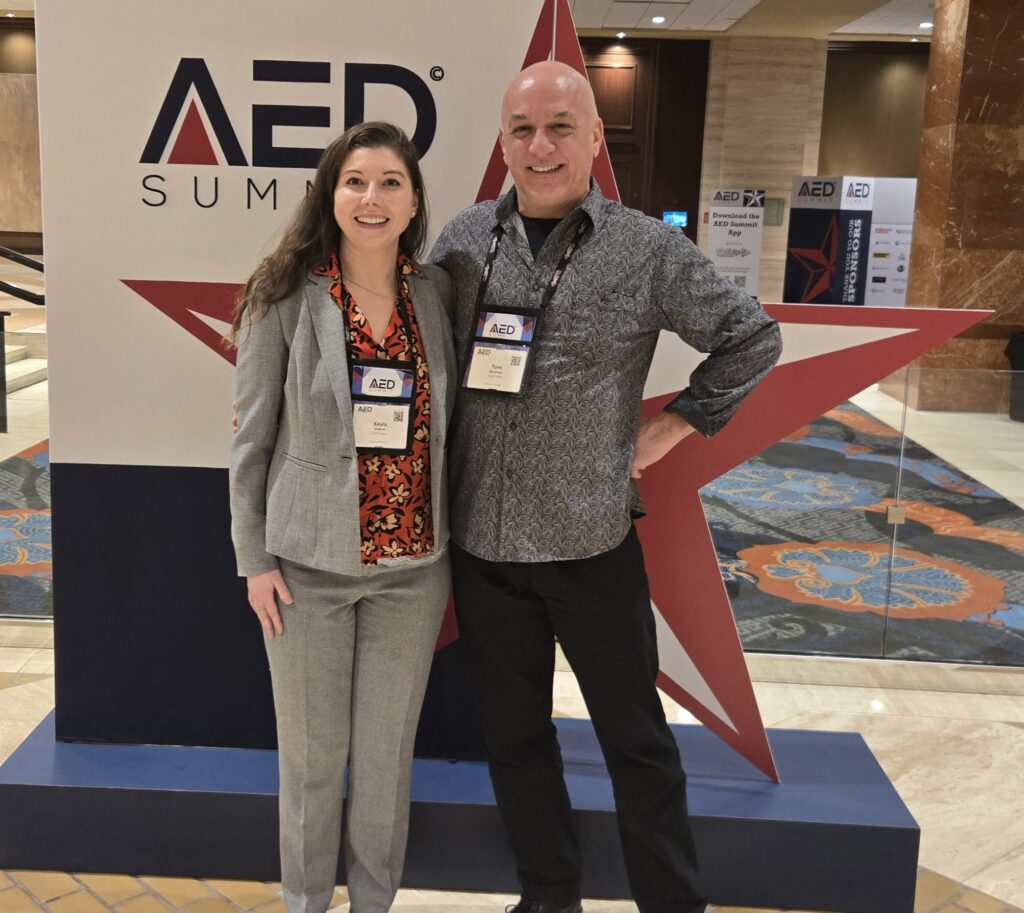 Kayla and Tom at AED Summit 2026