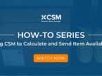 Using CSM to Calculate and Send Item Availability