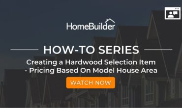 Creating a Hardwood Selection Item Video - Based on Model Home Area